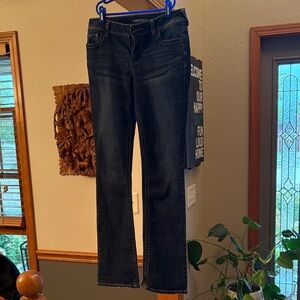 Maurices Women's Dark Blue Straight Leg Jeans